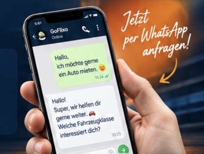 Mietwagen bei GoFlixo in Hannover per WhatsApp anfragen